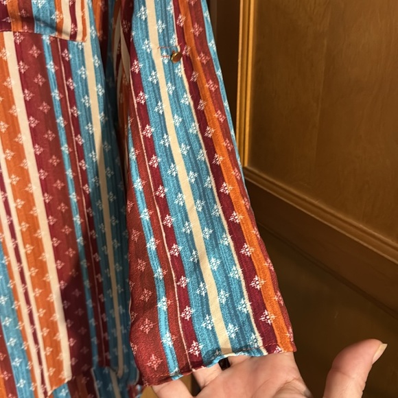 Striped Multicolor Women's Top Cato Size 18/20W - Picture 4 of 4